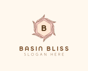 Elegant Leaf Salon Cosmetics logo design