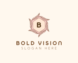 Elegant Leaf Salon Cosmetics logo design