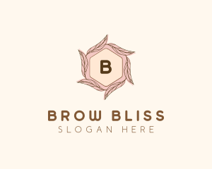 Elegant Leaf Salon Cosmetics logo design