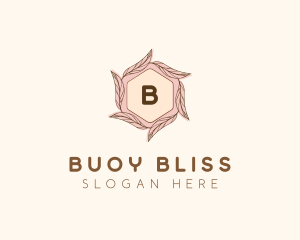 Elegant Leaf Salon Cosmetics logo design