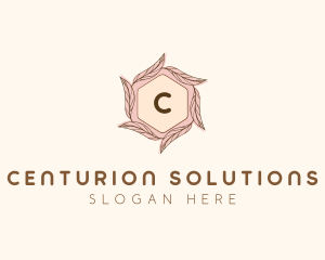 Elegant Leaf Salon Cosmetics logo design