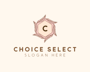 Elegant Leaf Salon Cosmetics logo design