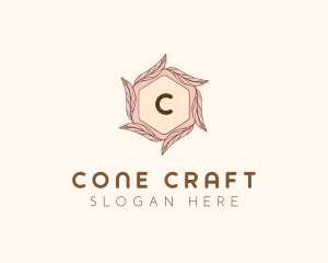 Elegant Leaf Salon Cosmetics logo design