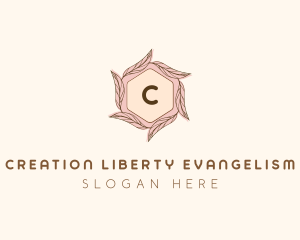 Elegant Leaf Salon Cosmetics logo design