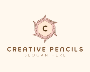 Elegant Leaf Salon Cosmetics logo design