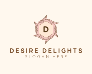 Elegant Leaf Salon Cosmetics logo design