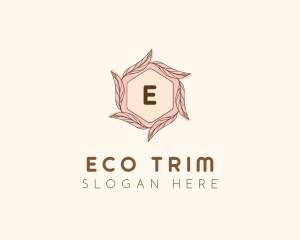 Elegant Leaf Salon Cosmetics logo design