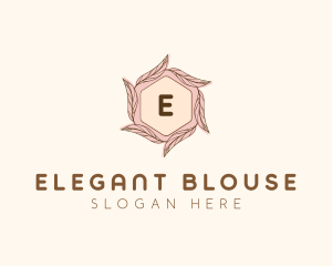 Elegant Leaf Salon Cosmetics logo design