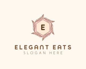 Elegant Leaf Salon Cosmetics logo design