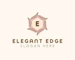 Elegant Leaf Salon Cosmetics logo design