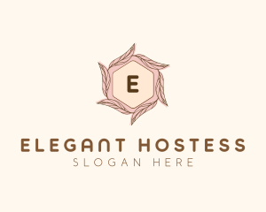 Elegant Leaf Salon Cosmetics logo design