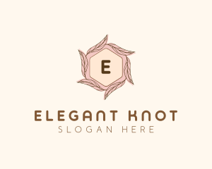 Elegant Leaf Salon Cosmetics logo design