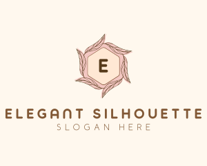 Elegant Leaf Salon Cosmetics logo design