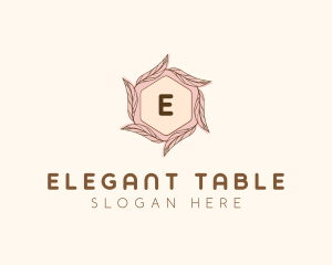 Elegant Leaf Salon Cosmetics logo design