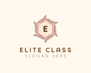 Elegant Leaf Salon Cosmetics logo design