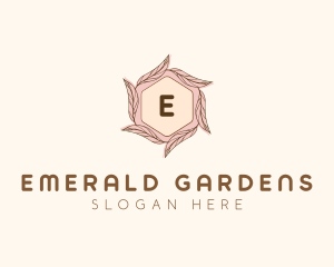 Elegant Leaf Salon Cosmetics logo design