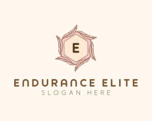 Elegant Leaf Salon Cosmetics logo design