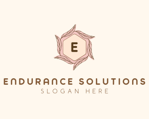 Elegant Leaf Salon Cosmetics logo design