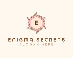 Elegant Leaf Salon Cosmetics logo design