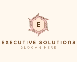 Elegant Leaf Salon Cosmetics logo design