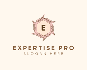 Elegant Leaf Salon Cosmetics logo design