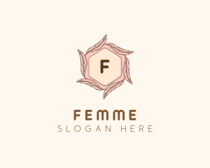 Elegant Leaf Salon Cosmetics logo design