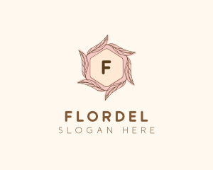 Elegant Leaf Salon Cosmetics logo design