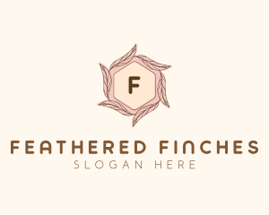 Elegant Leaf Salon Cosmetics logo design