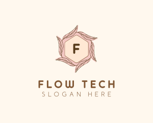 Elegant Leaf Salon Cosmetics logo design