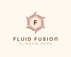 Elegant Leaf Salon Cosmetics logo design