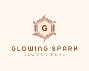 Elegant Leaf Salon Cosmetics logo design