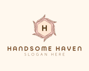 Elegant Leaf Salon Cosmetics logo design