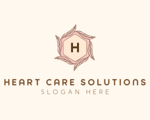 Elegant Leaf Salon Cosmetics logo design