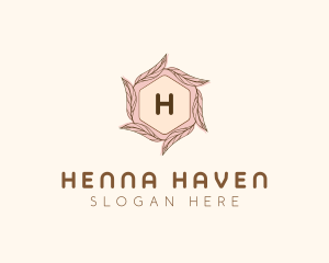 Elegant Leaf Salon Cosmetics logo design