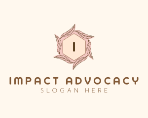 Elegant Leaf Salon Cosmetics logo design