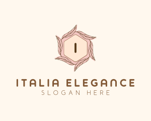 Elegant Leaf Salon Cosmetics logo design