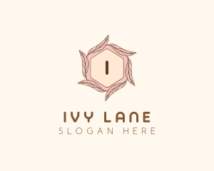 Elegant Leaf Salon Cosmetics logo design