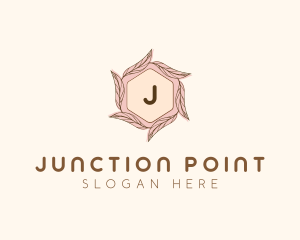 Elegant Leaf Salon Cosmetics logo design