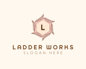 Elegant Leaf Salon Cosmetics logo design