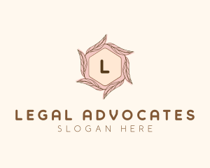 Elegant Leaf Salon Cosmetics logo design