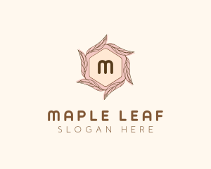 Elegant Leaf Salon Cosmetics logo design