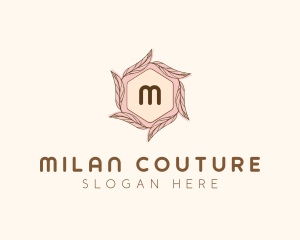 Elegant Leaf Salon Cosmetics logo design