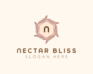 Elegant Leaf Salon Cosmetics logo design