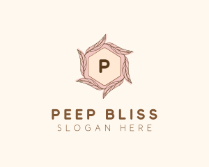 Elegant Leaf Salon Cosmetics logo design