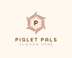 Elegant Leaf Salon Cosmetics logo design