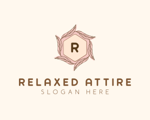 Elegant Leaf Salon Cosmetics logo design