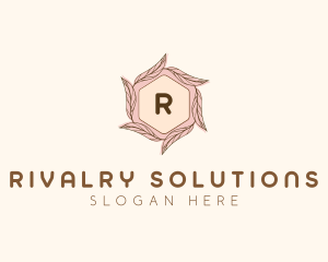 Elegant Leaf Salon Cosmetics logo design