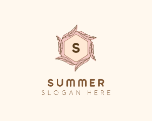 Elegant Leaf Salon Cosmetics logo design