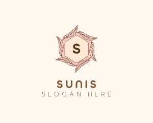 Elegant Leaf Salon Cosmetics logo design