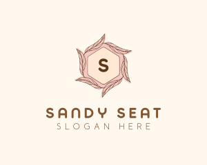 Elegant Leaf Salon Cosmetics logo design